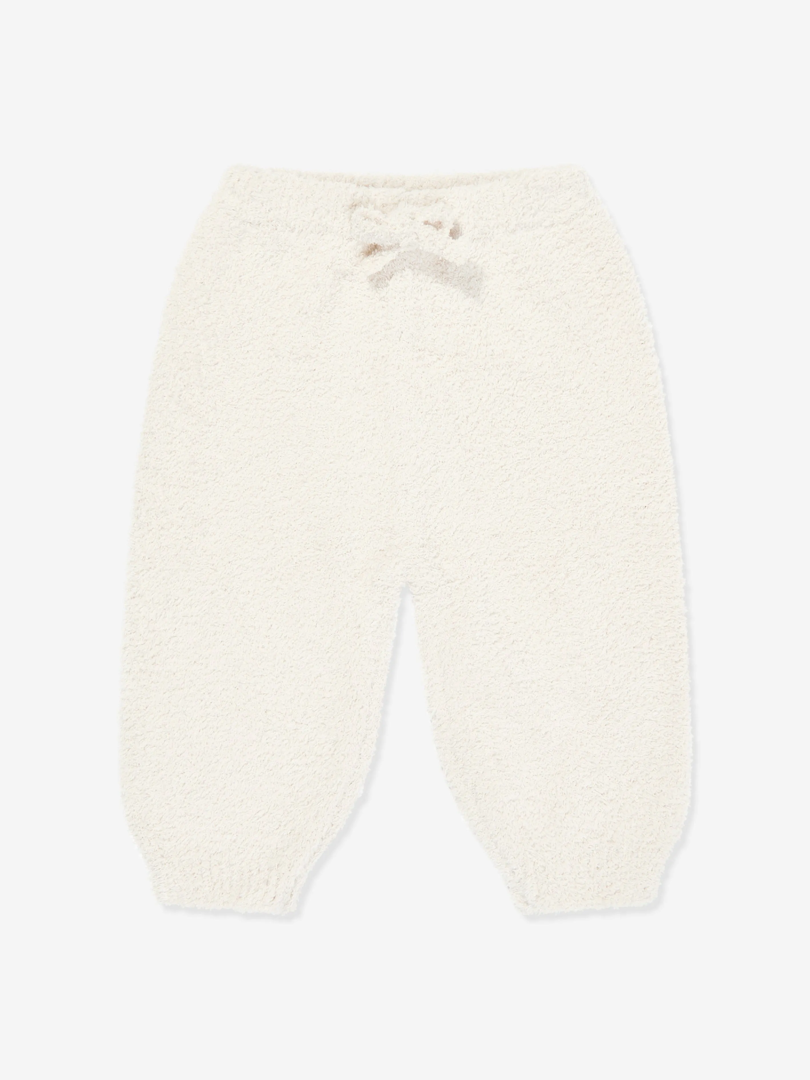 7AM Enfant Baby  Fuzzy Boxy Lounge Pants in Ivory