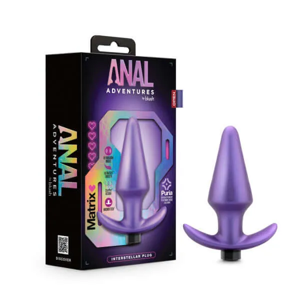 Anal Adventures Matrix Plug - Discover Sensational Anal Pleasure with Interstellar Astor Violet Butt Plug