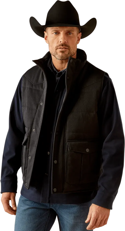 Ariat Men's Charcoal Heather Relentless Weatherford Insulated Vest