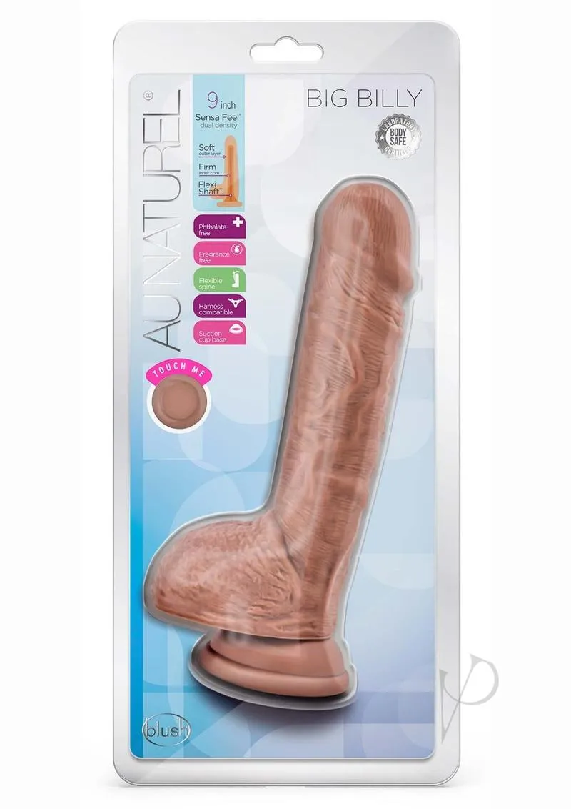 Au Naturel Big Billy Dildo 9 Mocha