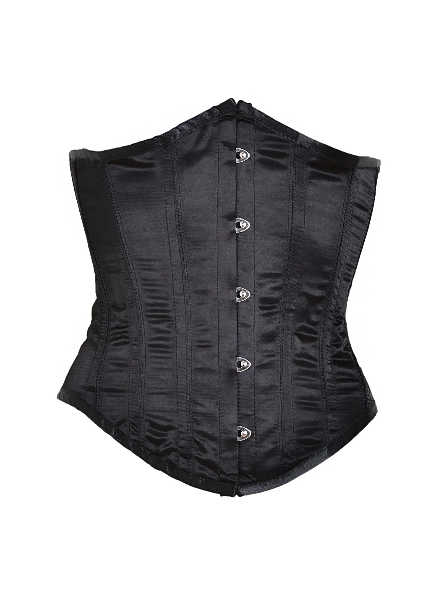 Black Satin Underbust Corset