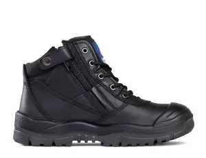 Black ZipSider Boot w/ Scuff Cap - 461020