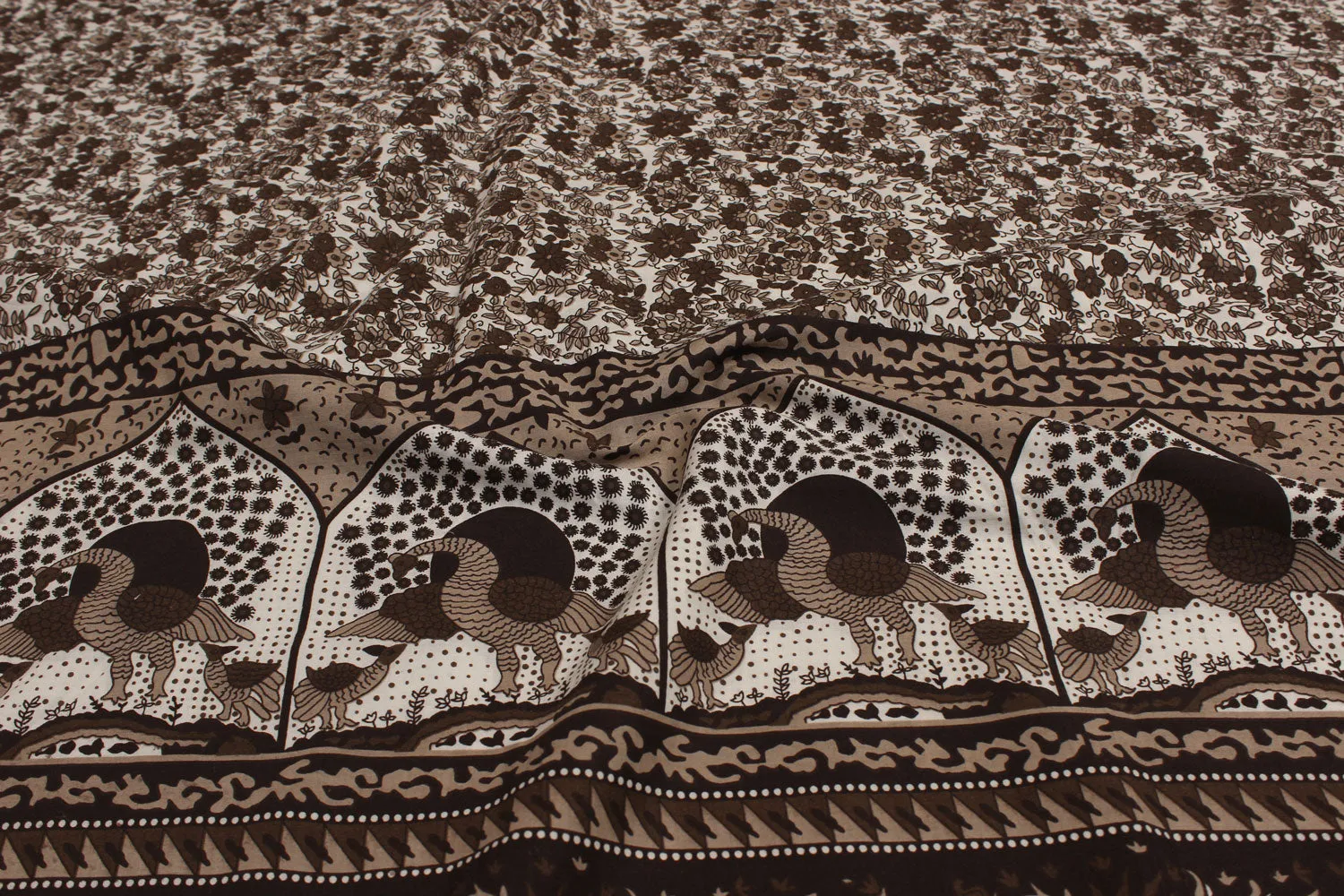 Brown Cotton Fabric