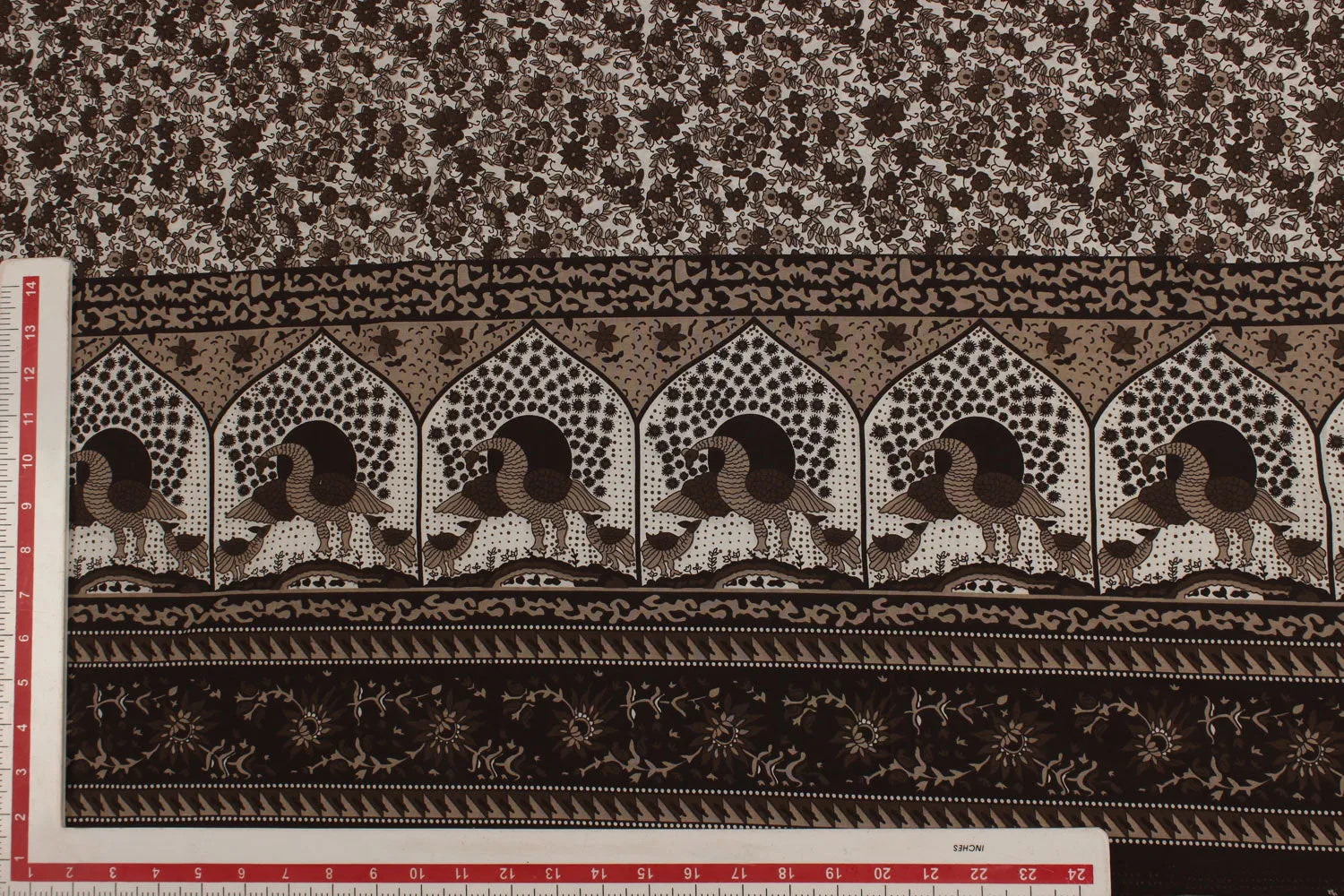 Brown Cotton Fabric