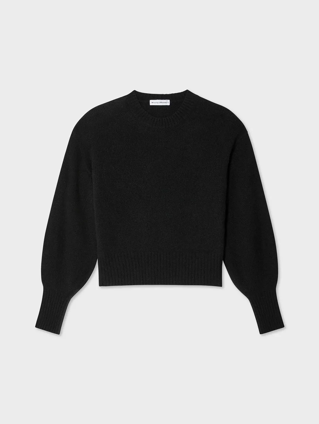 Cashmere Blouson Sweater - Black