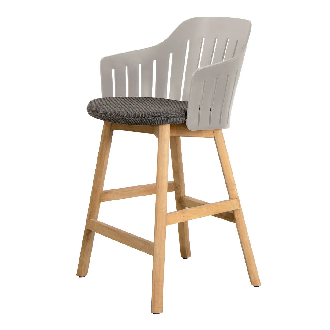 Choice Outdoor Counter Chair - Wood Base - w/ Seat Cushion