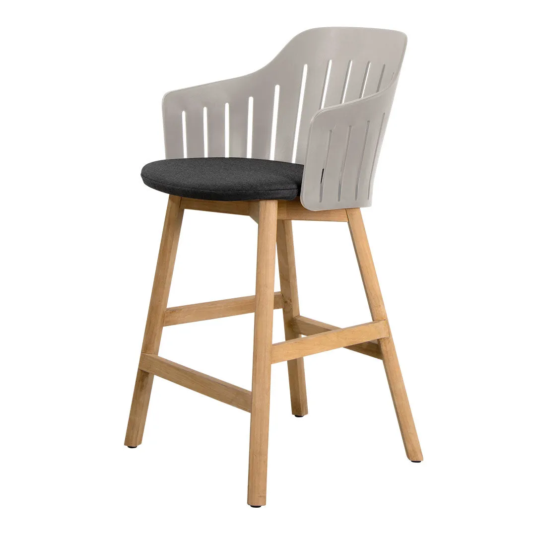 Choice Outdoor Counter Chair - Wood Base - w/ Seat Cushion