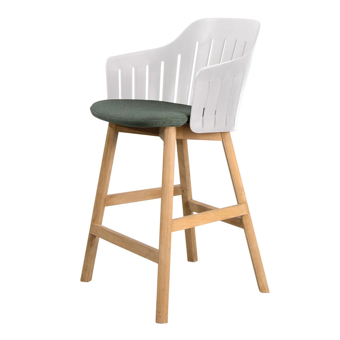 Choice Outdoor Counter Chair - Wood Base - w/ Seat Cushion