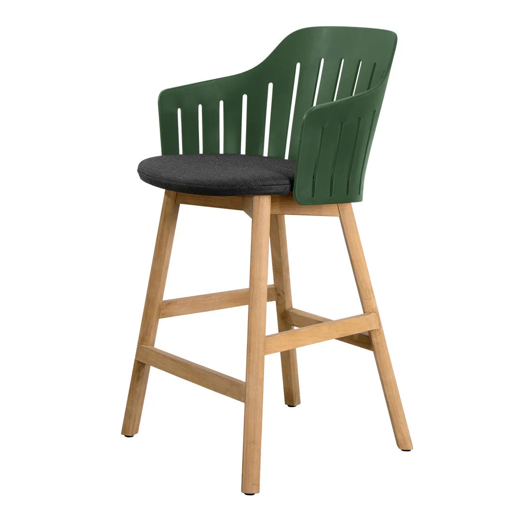 Choice Outdoor Counter Chair - Wood Base - w/ Seat Cushion