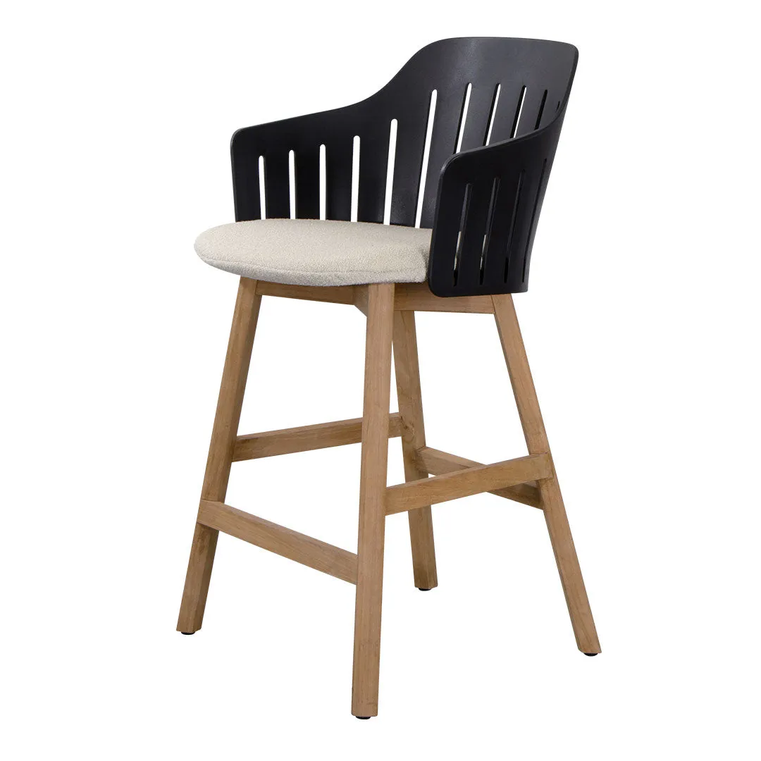 Choice Outdoor Counter Chair - Wood Base - w/ Seat Cushion