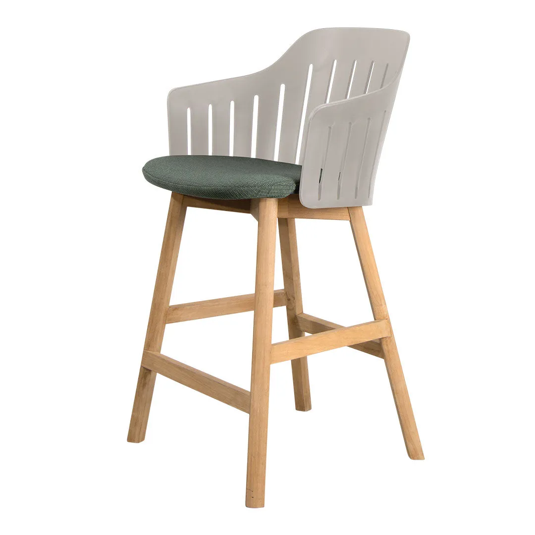 Choice Outdoor Counter Chair - Wood Base - w/ Seat Cushion