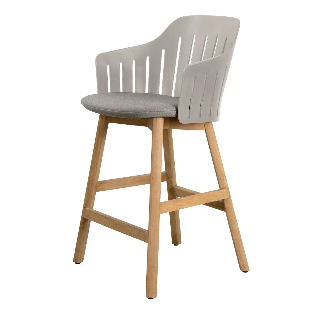 Choice Outdoor Counter Chair - Wood Base - w/ Seat Cushion