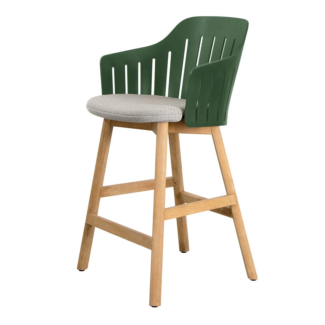 Choice Outdoor Counter Chair - Wood Base - w/ Seat Cushion