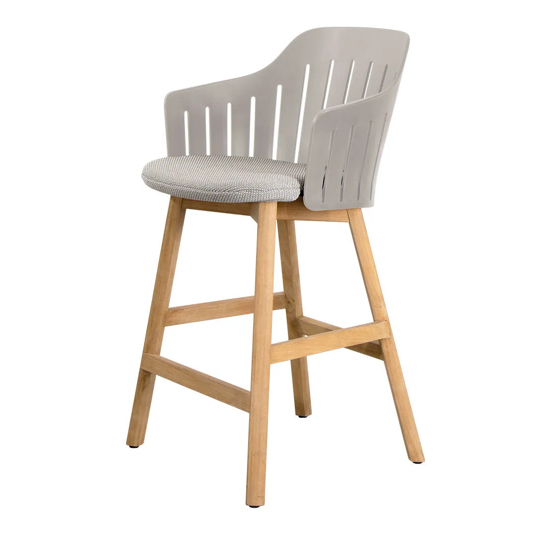 Choice Outdoor Counter Chair - Wood Base - w/ Seat Cushion