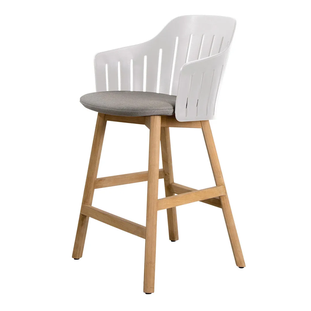 Choice Outdoor Counter Chair - Wood Base - w/ Seat Cushion