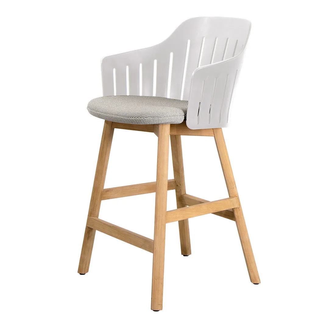 Choice Outdoor Counter Chair - Wood Base - w/ Seat Cushion