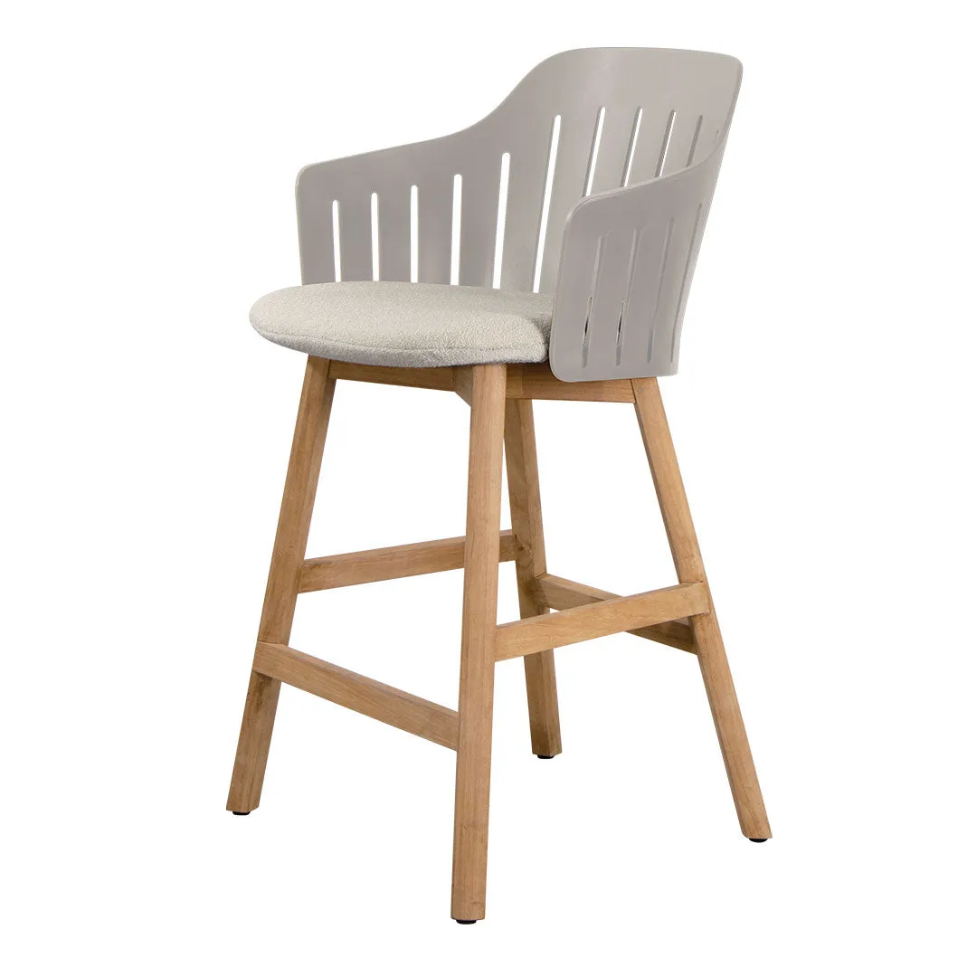 Choice Outdoor Counter Chair - Wood Base - w/ Seat Cushion