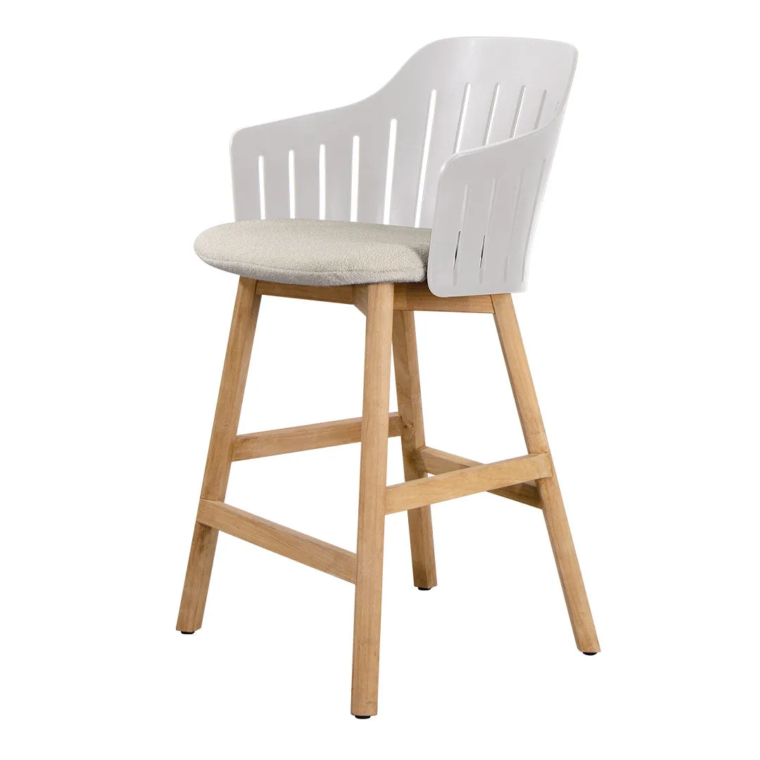 Choice Outdoor Counter Chair - Wood Base - w/ Seat Cushion