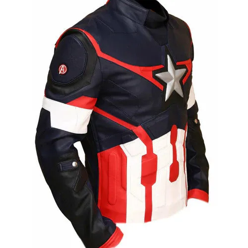 Civil War Captain America Leather Jacket