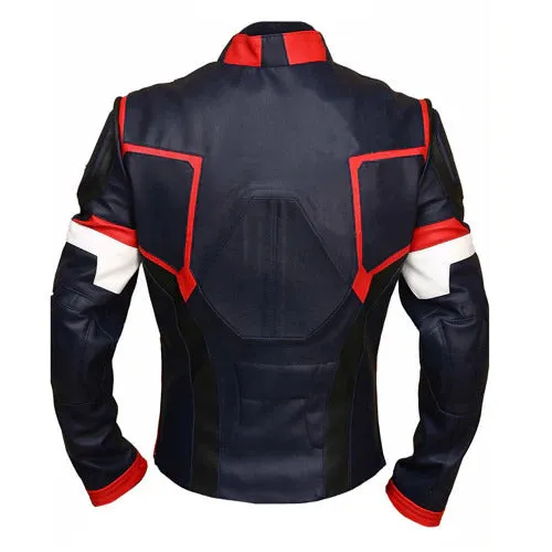 Civil War Captain America Leather Jacket