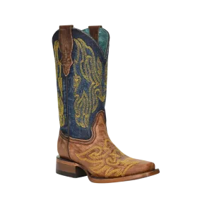 Corral Women's Denim Square Toe Western Boot