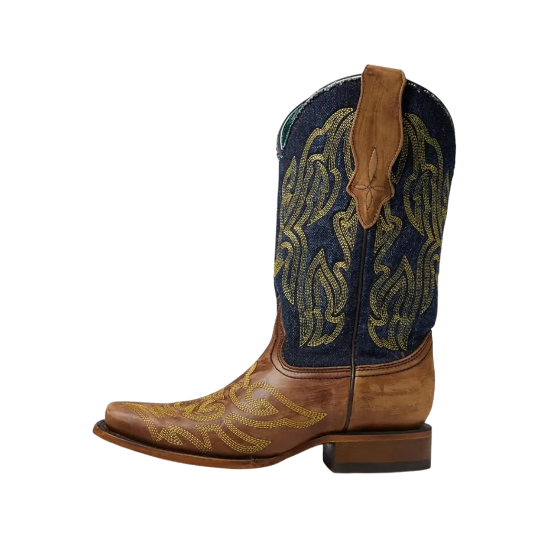 Corral Women's Denim Square Toe Western Boot