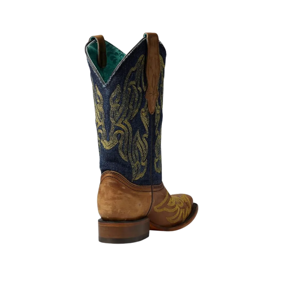 Corral Women's Denim Square Toe Western Boot