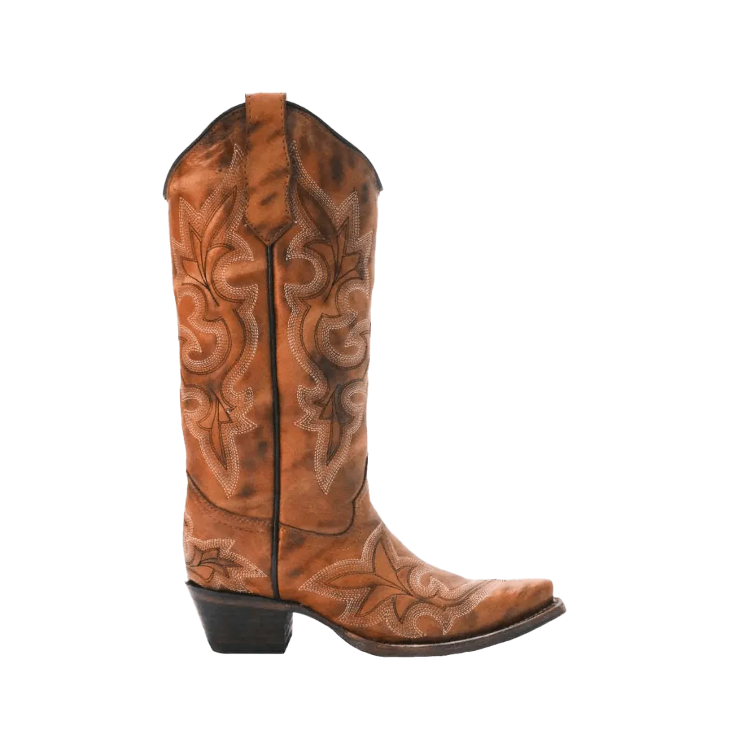 Corral Women’s Tan Embroidery Western Boots