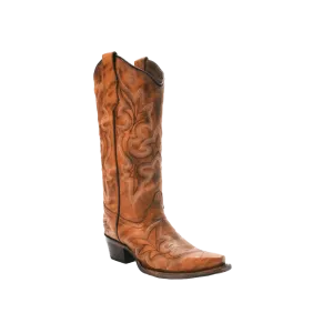 Corral Women’s Tan Embroidery Western Boots