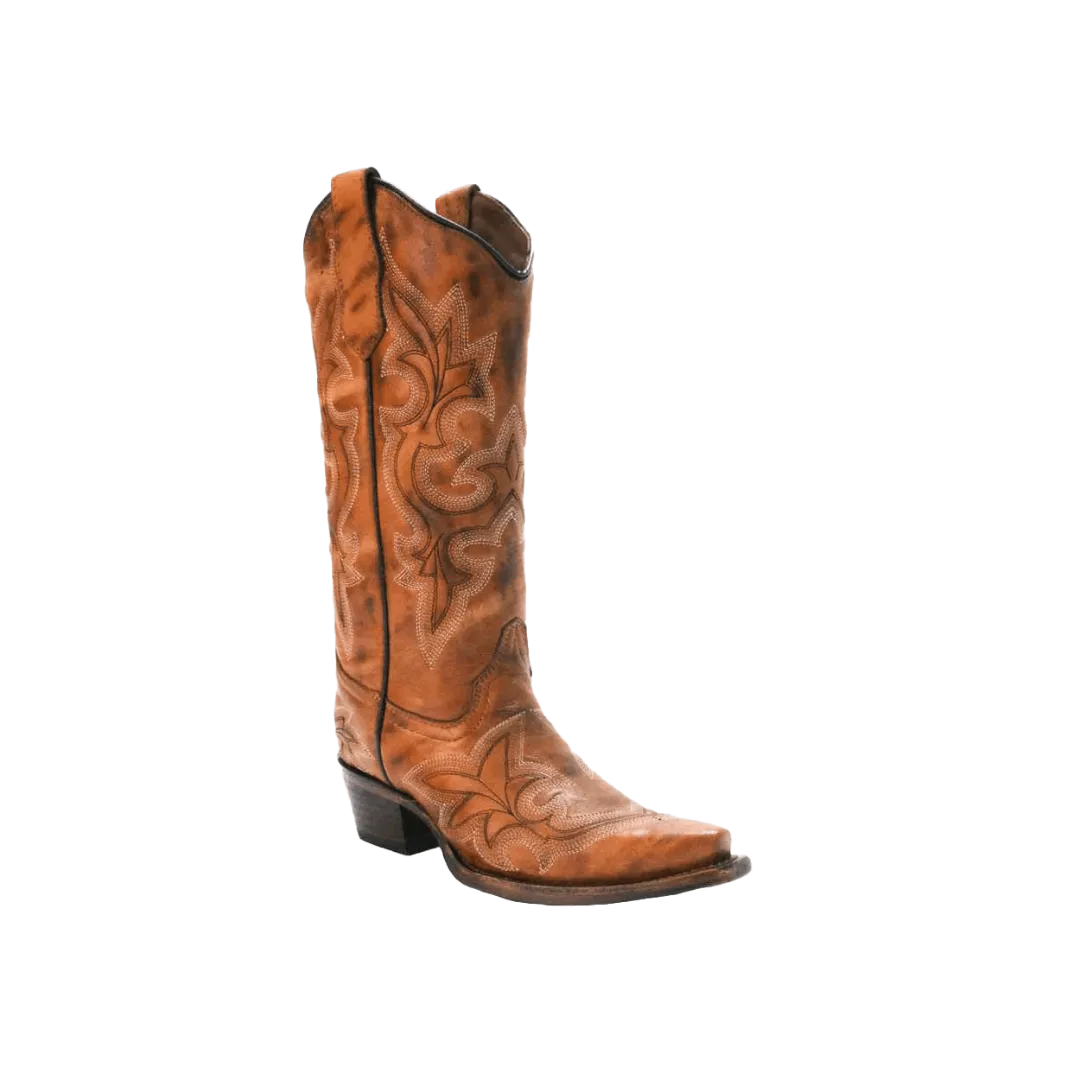 Corral Women’s Tan Embroidery Western Boots