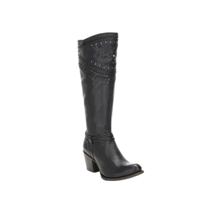 Cuadra Res Volturno Black Fashion Tall Full Leather Boots