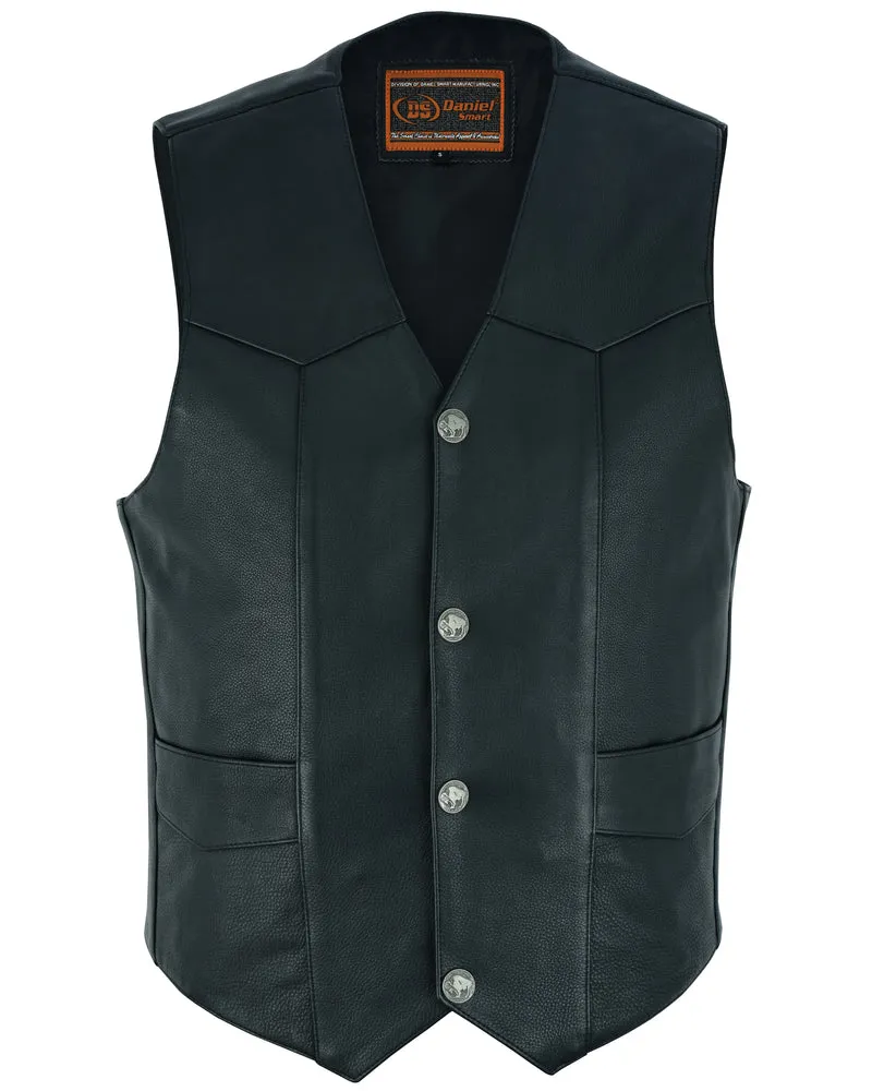 DS116 Advance Men's Buffalo Nickel Head Snap Vest