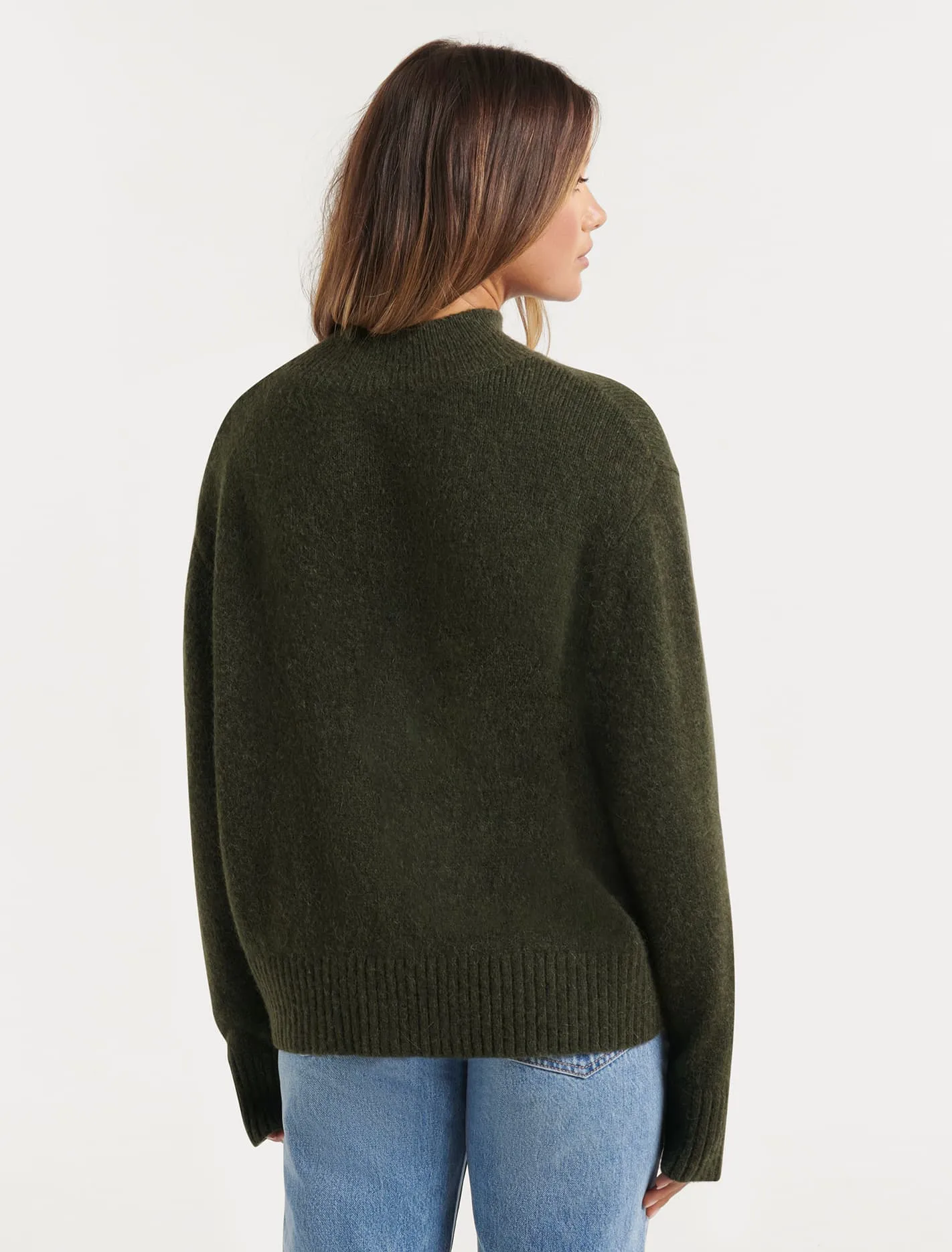 Elena Stand Neck Essential Knit Jumper