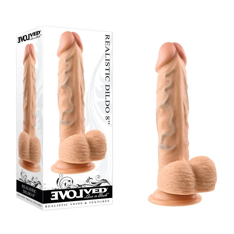 Evolved REALISTIC DILDO 8'' LIGHT - Flesh 21 cm Dong