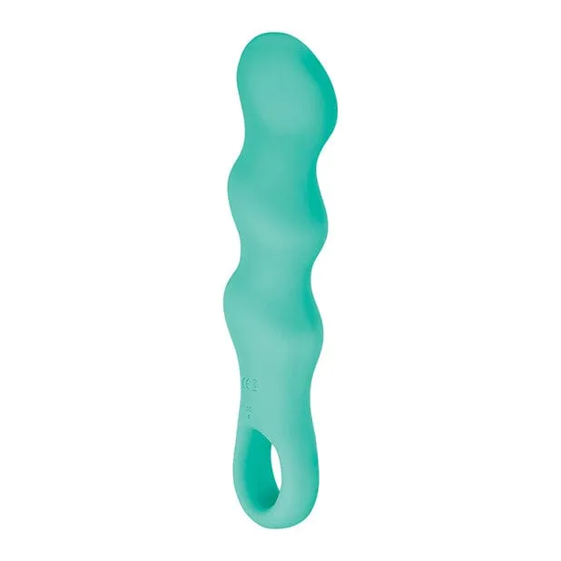 Evolved - Triple Teaser Silicone Rechargeable Vibrator (Teal)