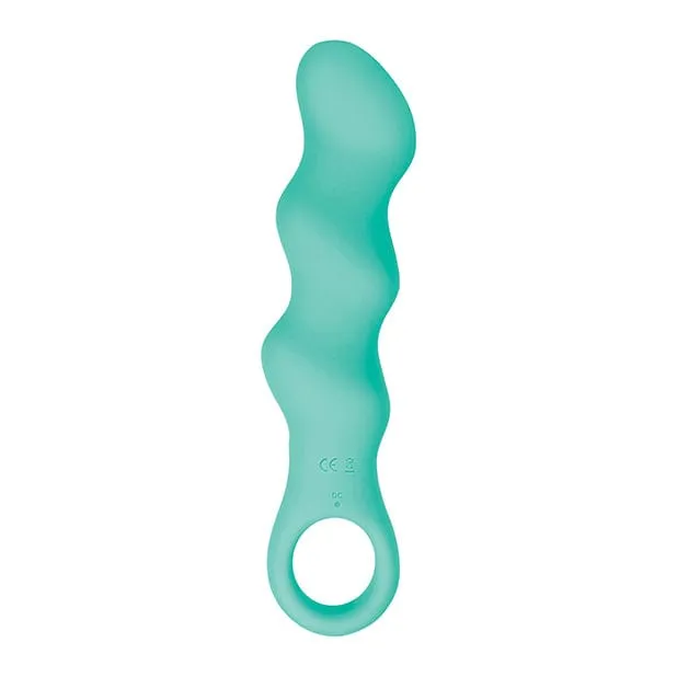 Evolved - Triple Teaser Silicone Rechargeable Vibrator (Teal)