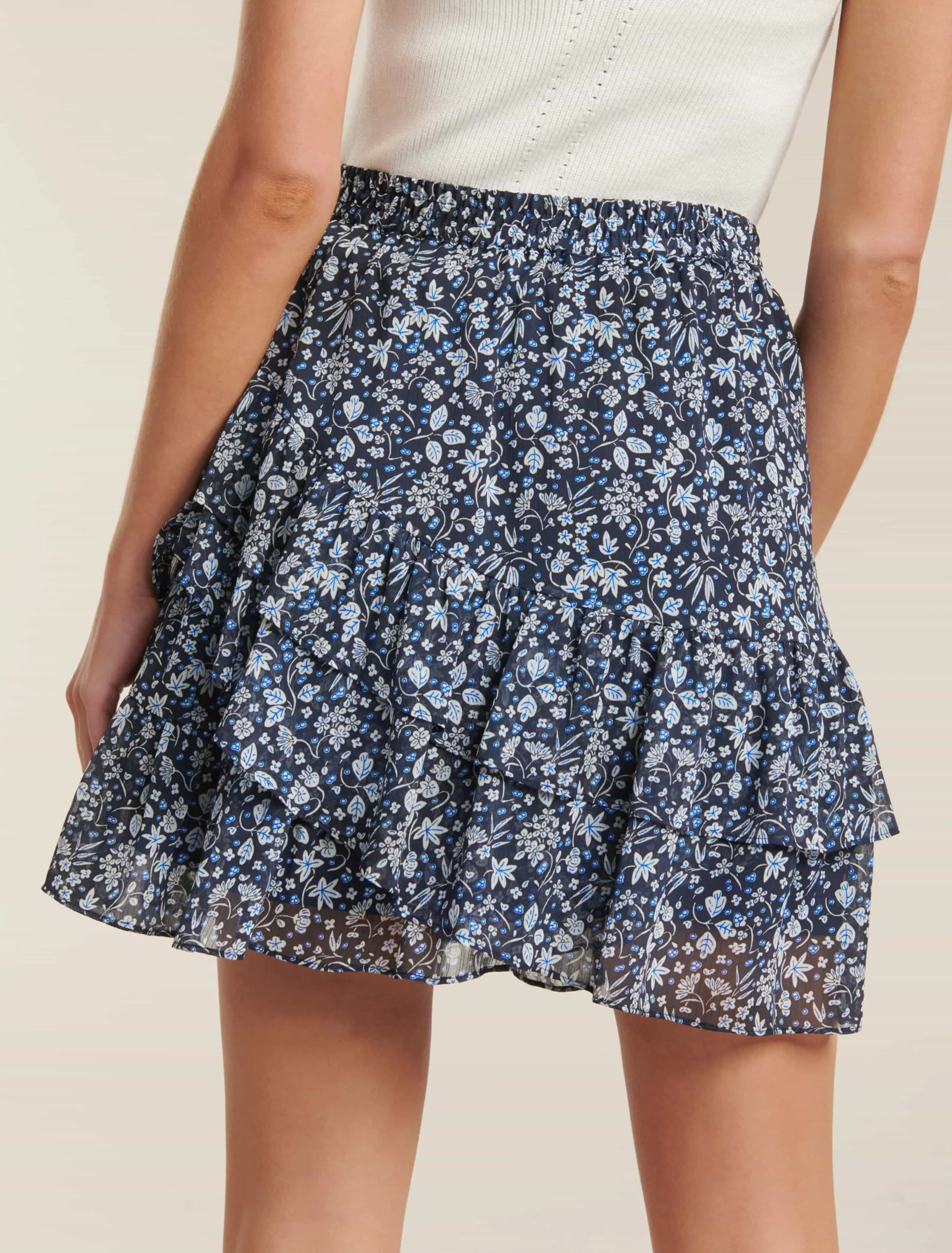 Francesca Ruffle Mini Skirt