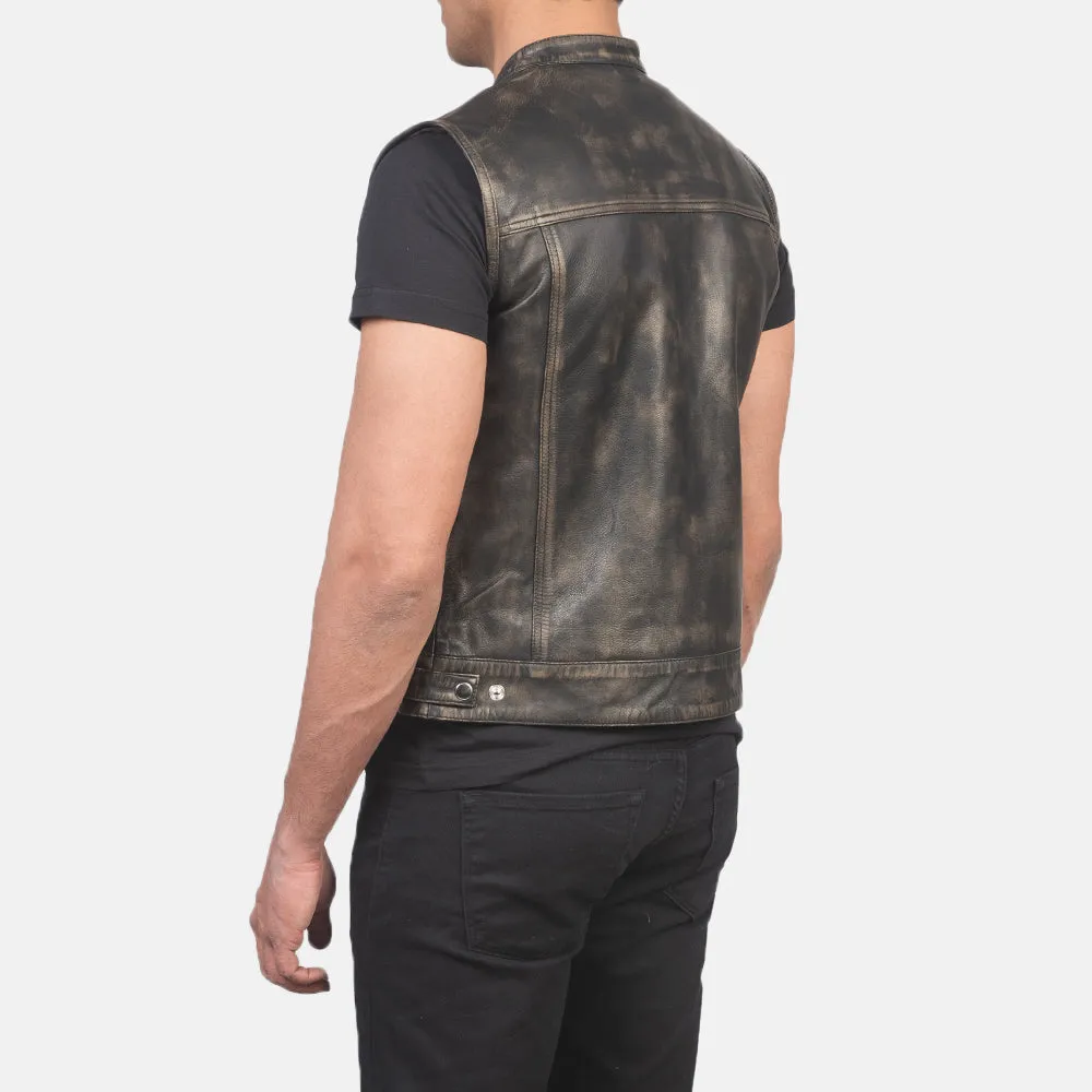 Galora Distressed Leather Vest