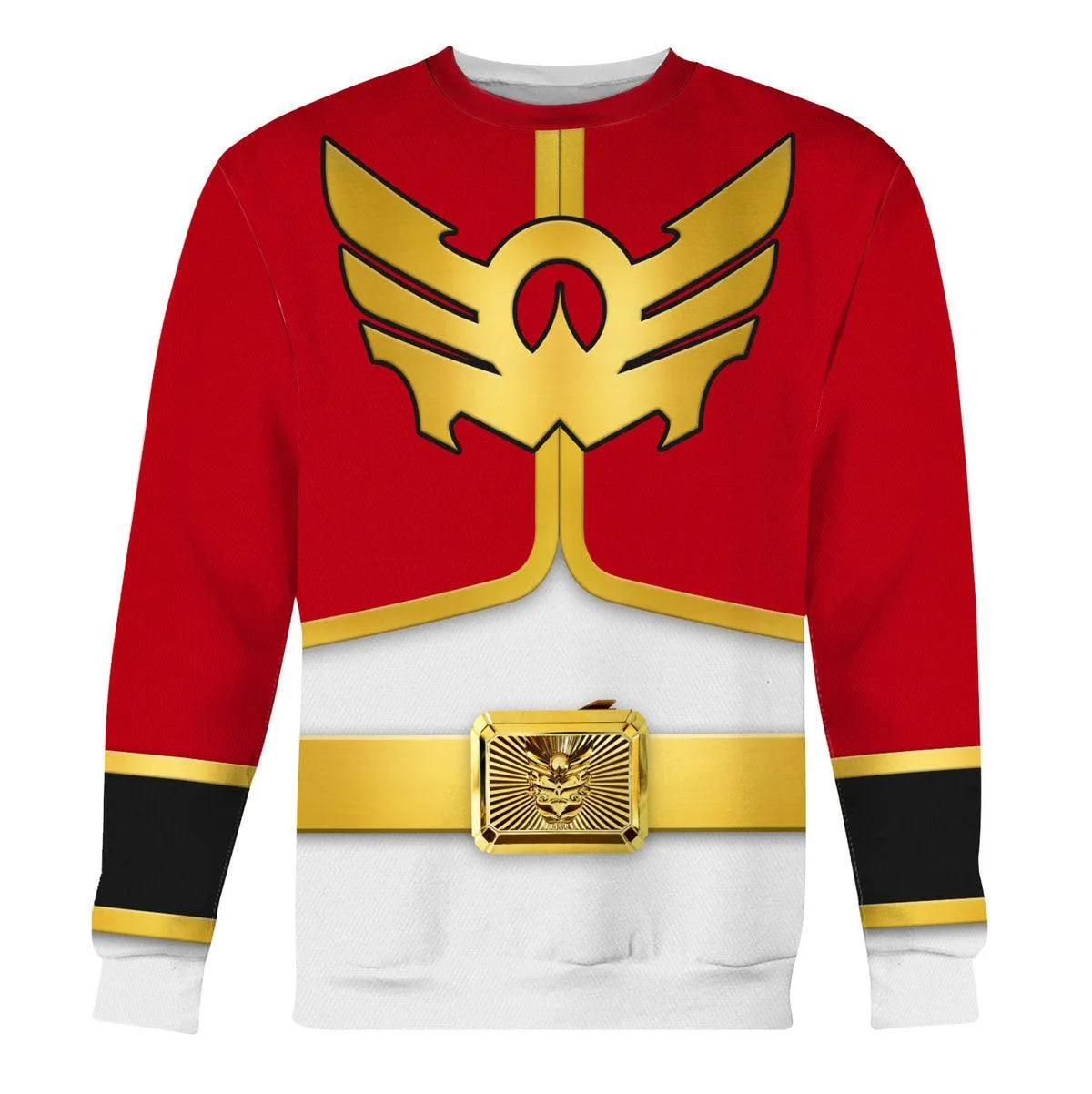 Gearhomie Megaforce Red Ranger Hoodies Sweatshirt T-shirt Hawaiian Sweatpants