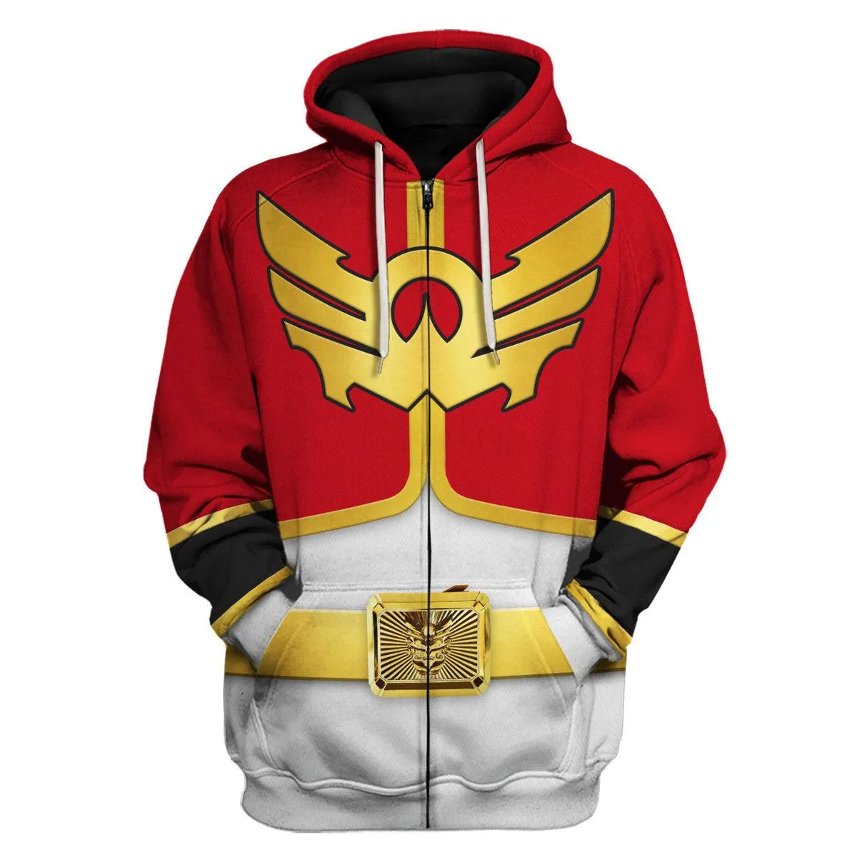 Gearhomie Megaforce Red Ranger Hoodies Sweatshirt T-shirt Hawaiian Sweatpants