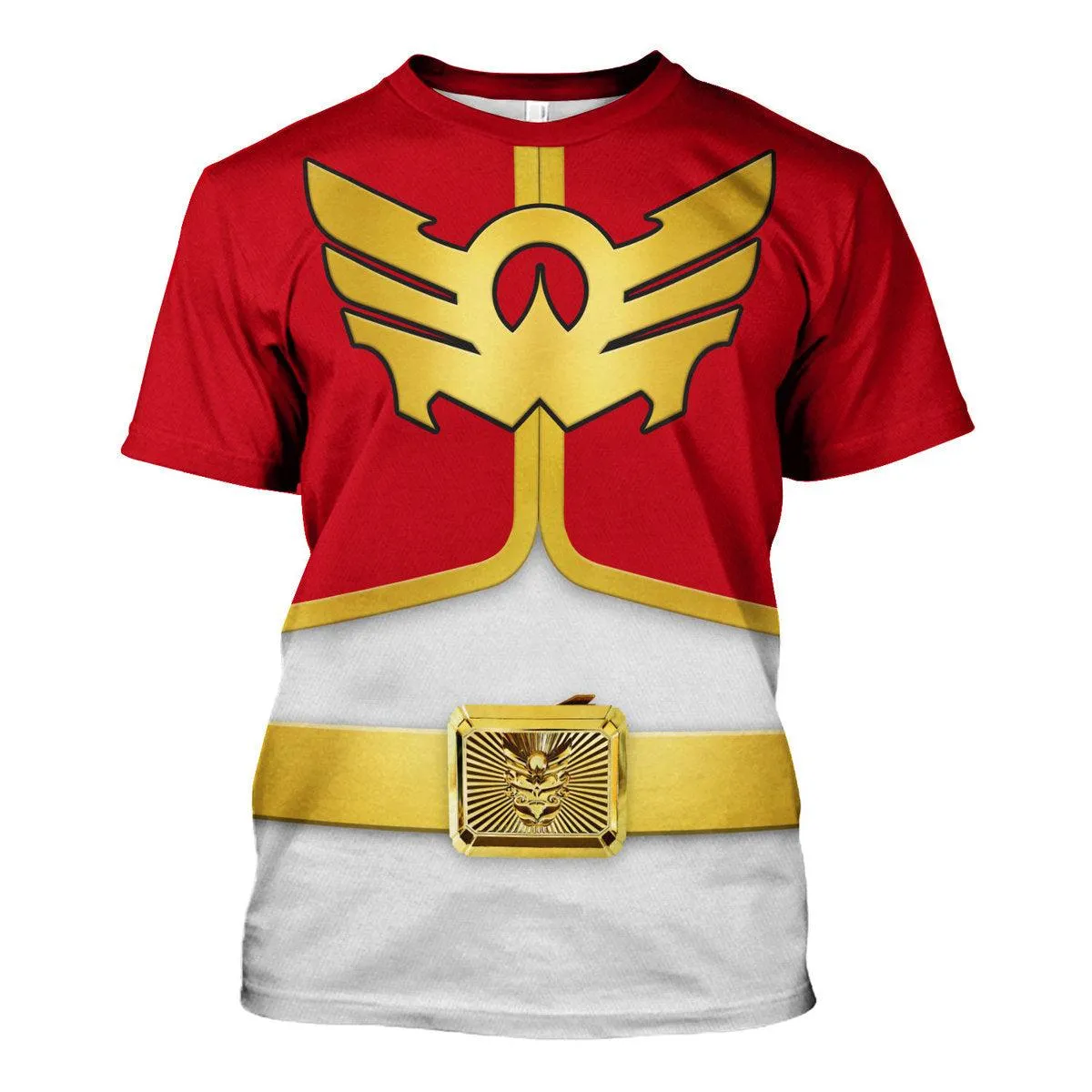 Gearhomie Megaforce Red Ranger Hoodies Sweatshirt T-shirt Hawaiian Sweatpants