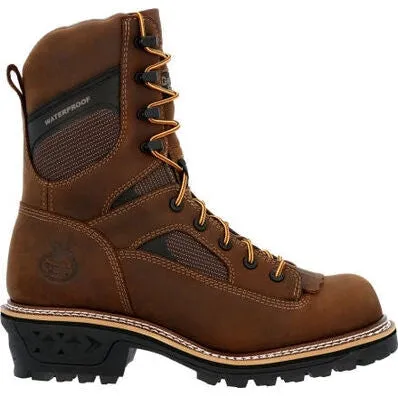 Georgia Men's Ltx Logger 9" Soft Toe WP Work Boot -Horse- GB00616