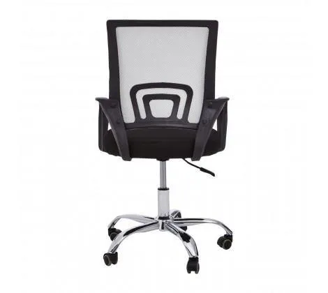 Grey Home Office Chair With Black Armrest