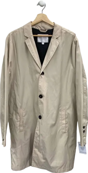 Guess Beige Trench Coat L