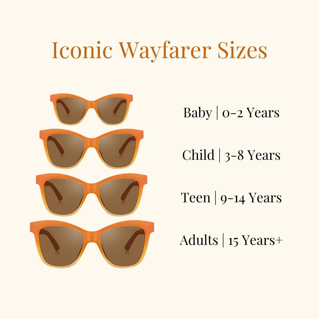 ICONIC WAYFARER : SEMI-BENDABLE & POLARIZED SUNGLASSES | SIENNA OMBRE