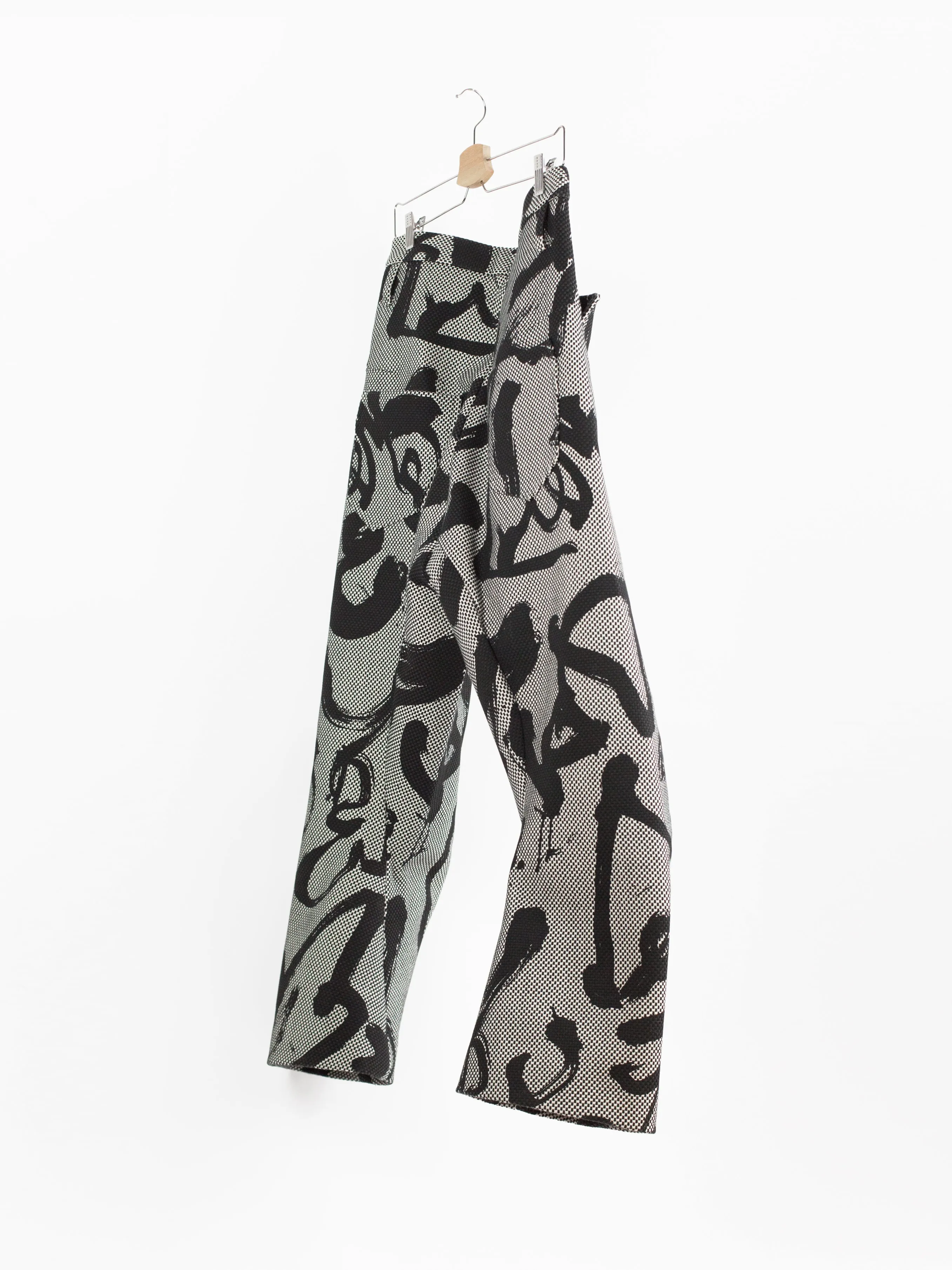 Kozaburo SS19 Calligracamo Sashiko 3D Tailored Trousers