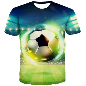 Lawn T shirts Men Football T-shirts 3d Athletics Tshirts Novelty Stadium Tshirt Printed