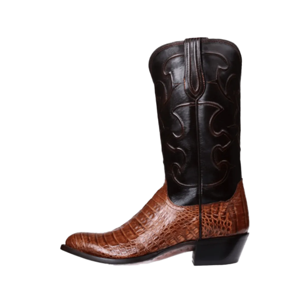 Lucchese Charles Men's Sienna Brown Caiman Boot