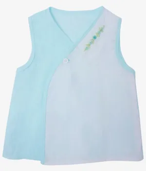 Mandarin Baby Shirts - Mint Blue