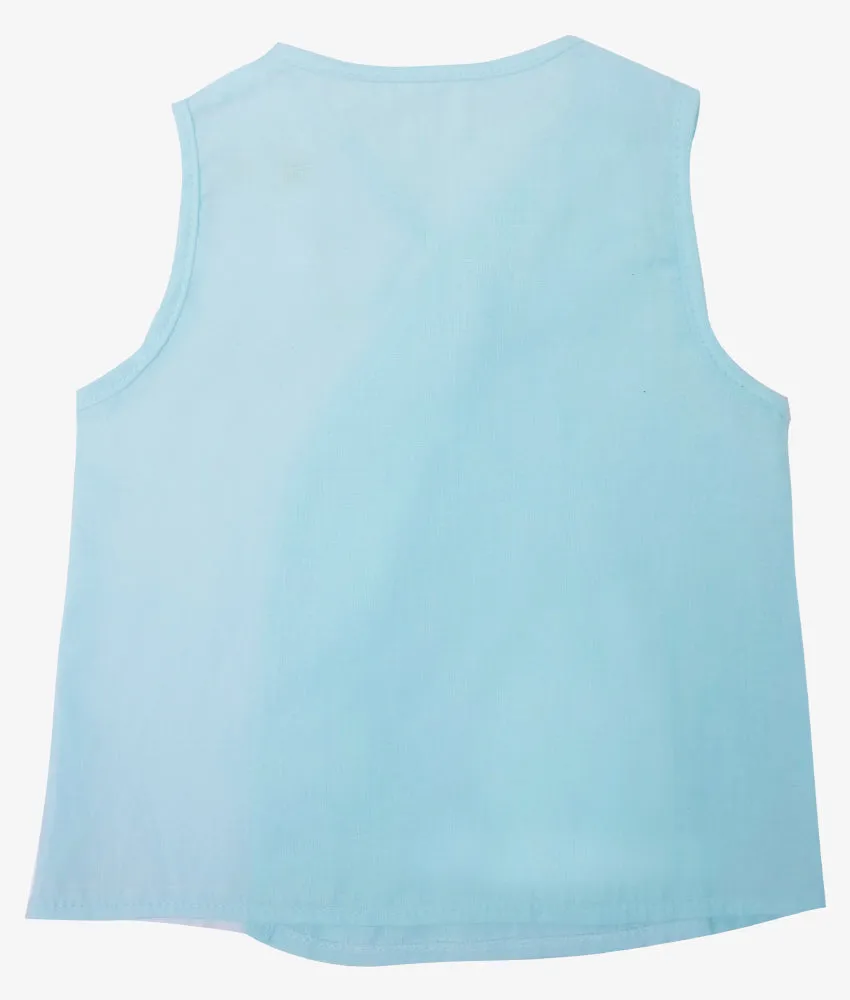 Mandarin Baby Shirts - Mint Blue